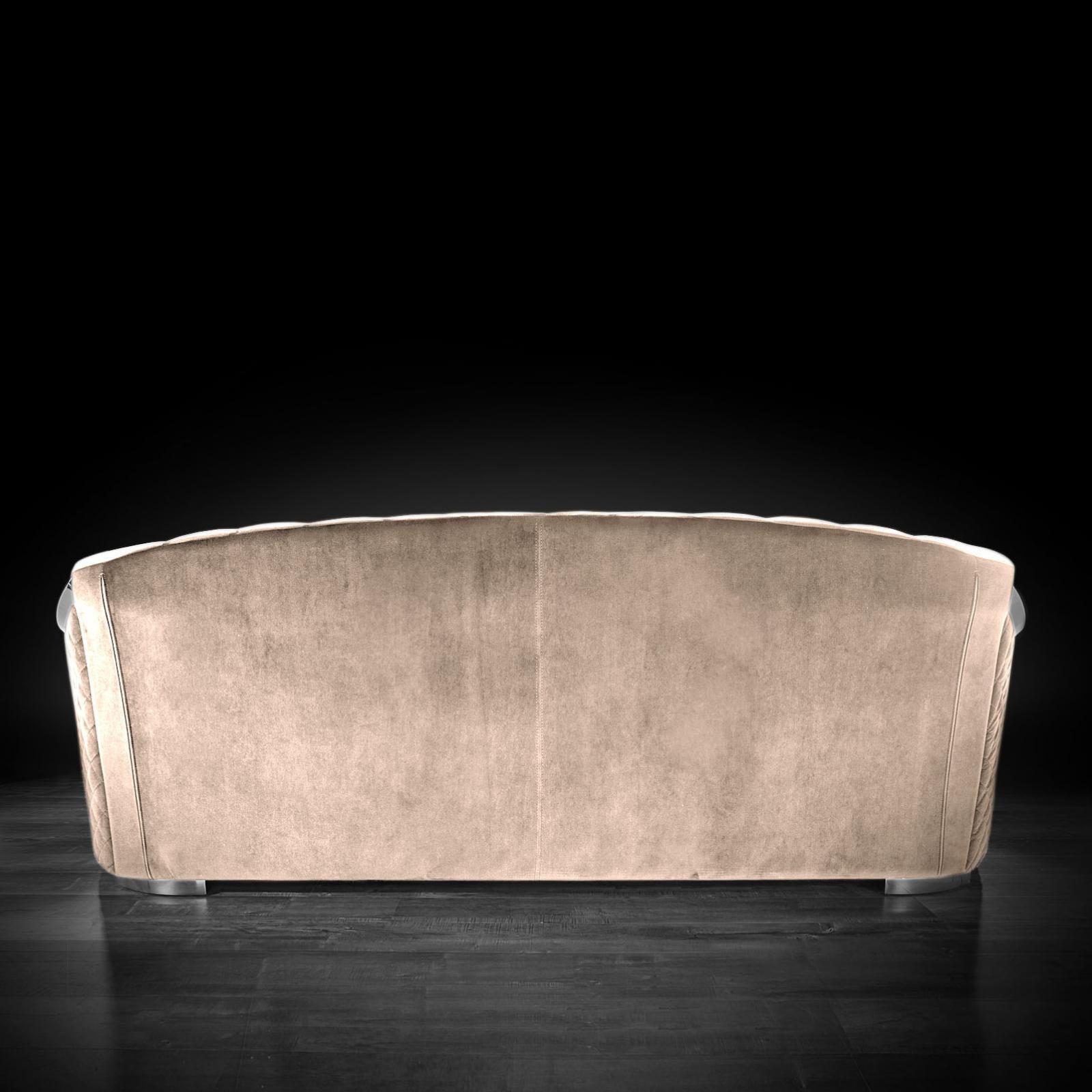 massimo silver taupe luxury sofa set