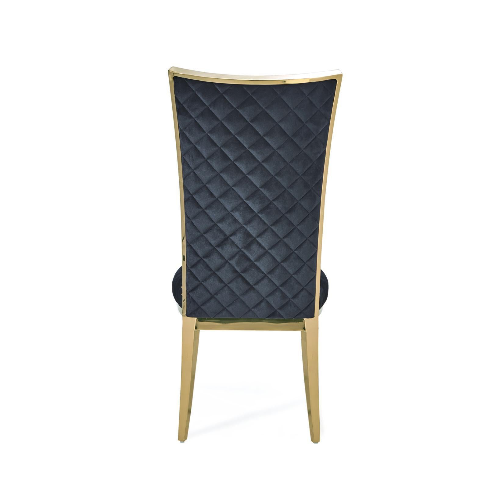 massimo tgss black luxury 7 dining chair