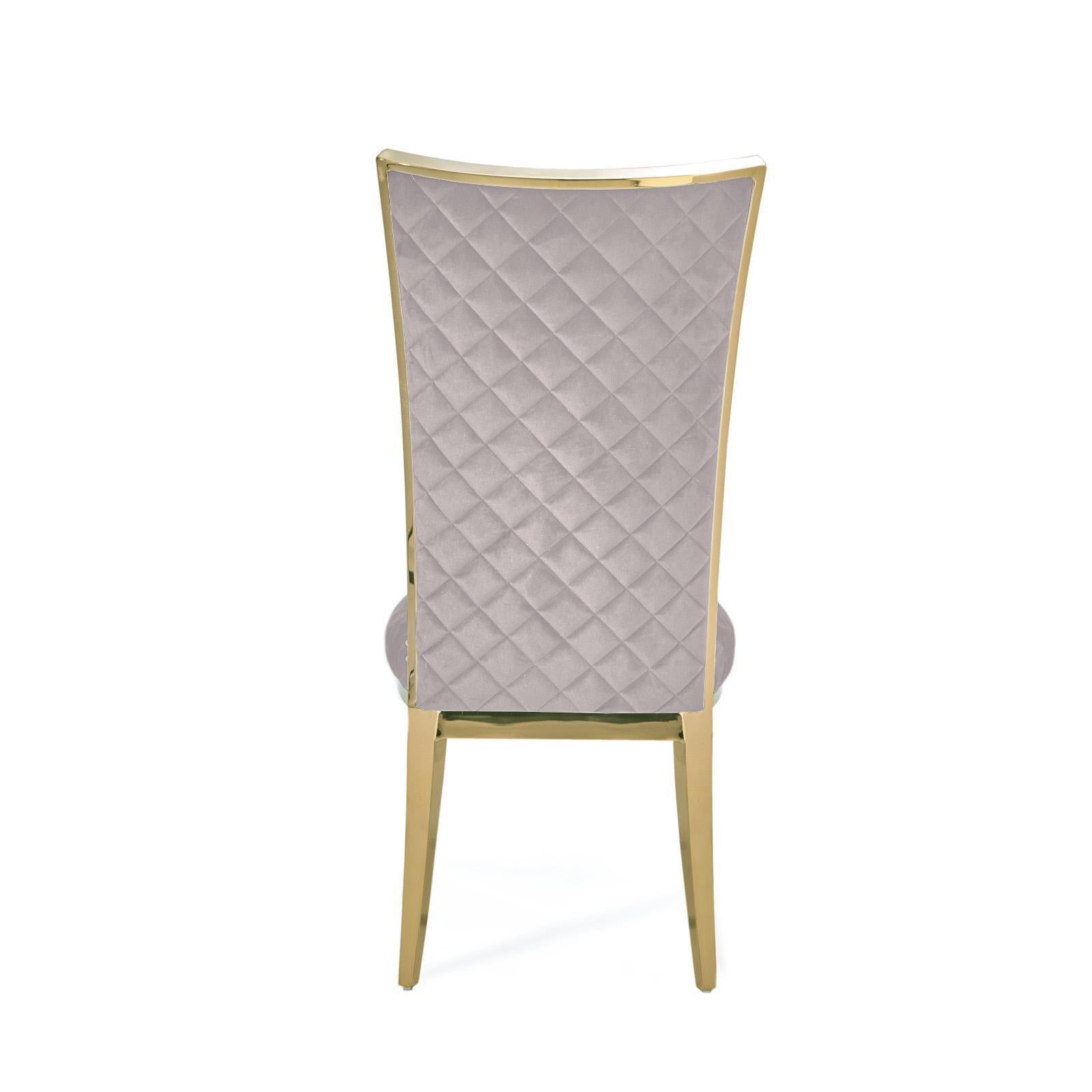 massimo tgss taupe luxury 7 dining chair