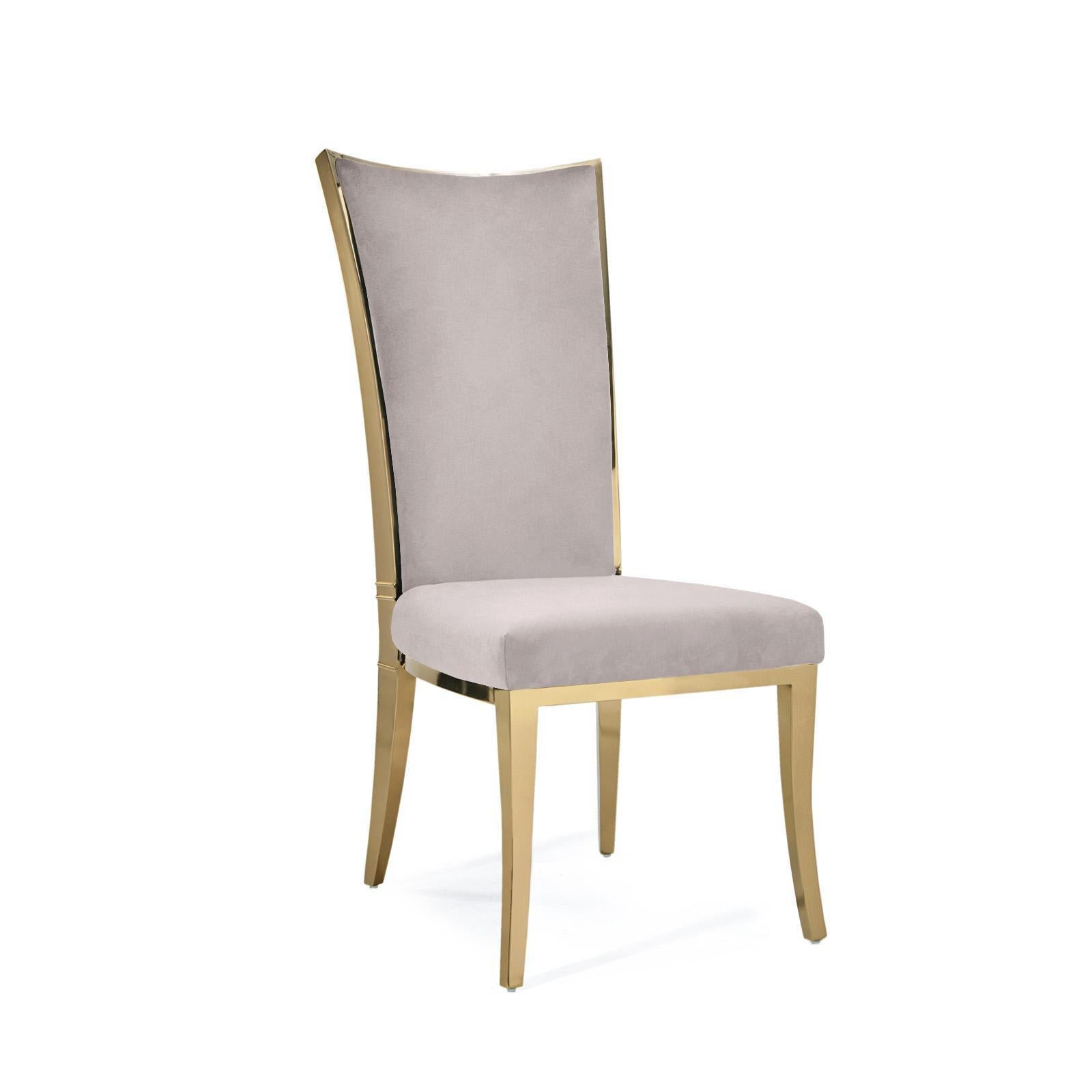 massimo tgss taupe stylish 7 dining chair