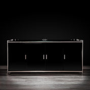 mauris 4door silver modern buffet