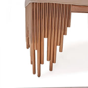 Mauris Bench Rose Gold | Beige - AllaModa Furniture