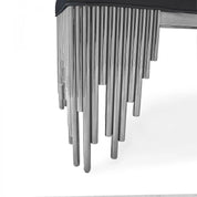 Mauris Bench Silver | Black - AllaModa Furniture