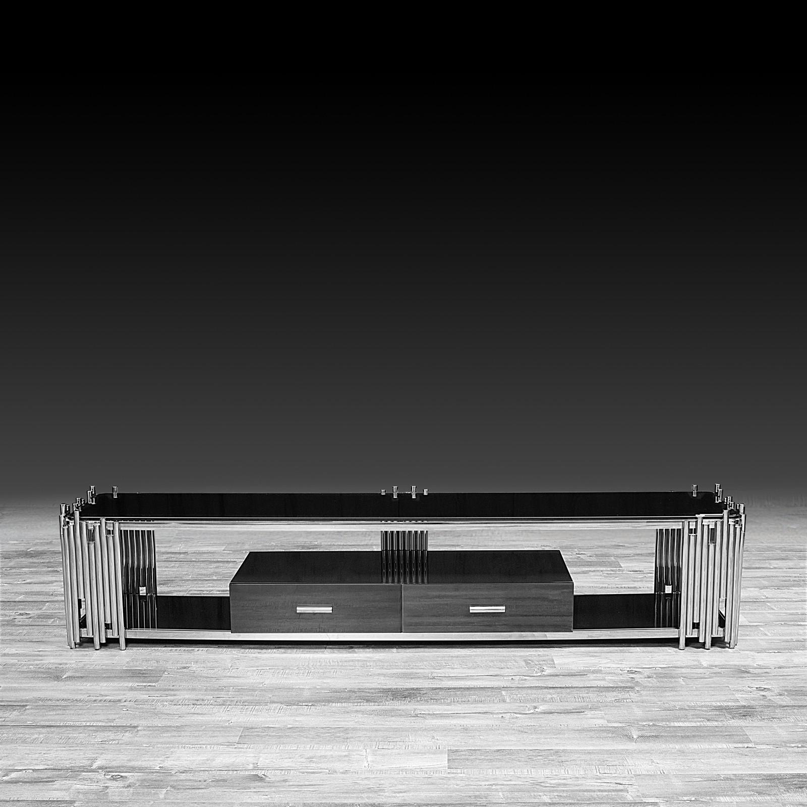 mauris silver modern tv stand