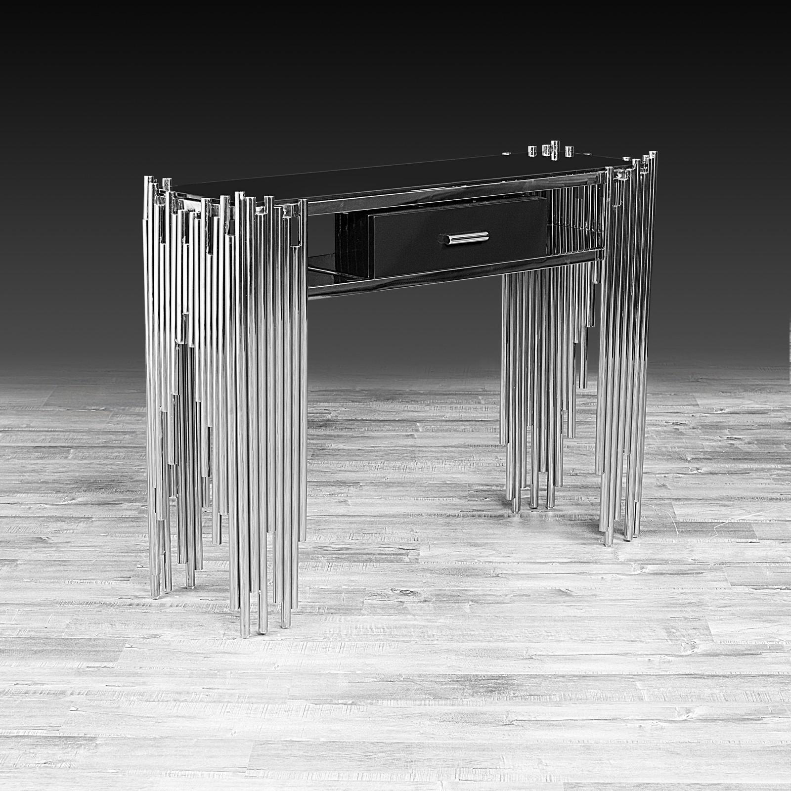 mauris silver stylish console table