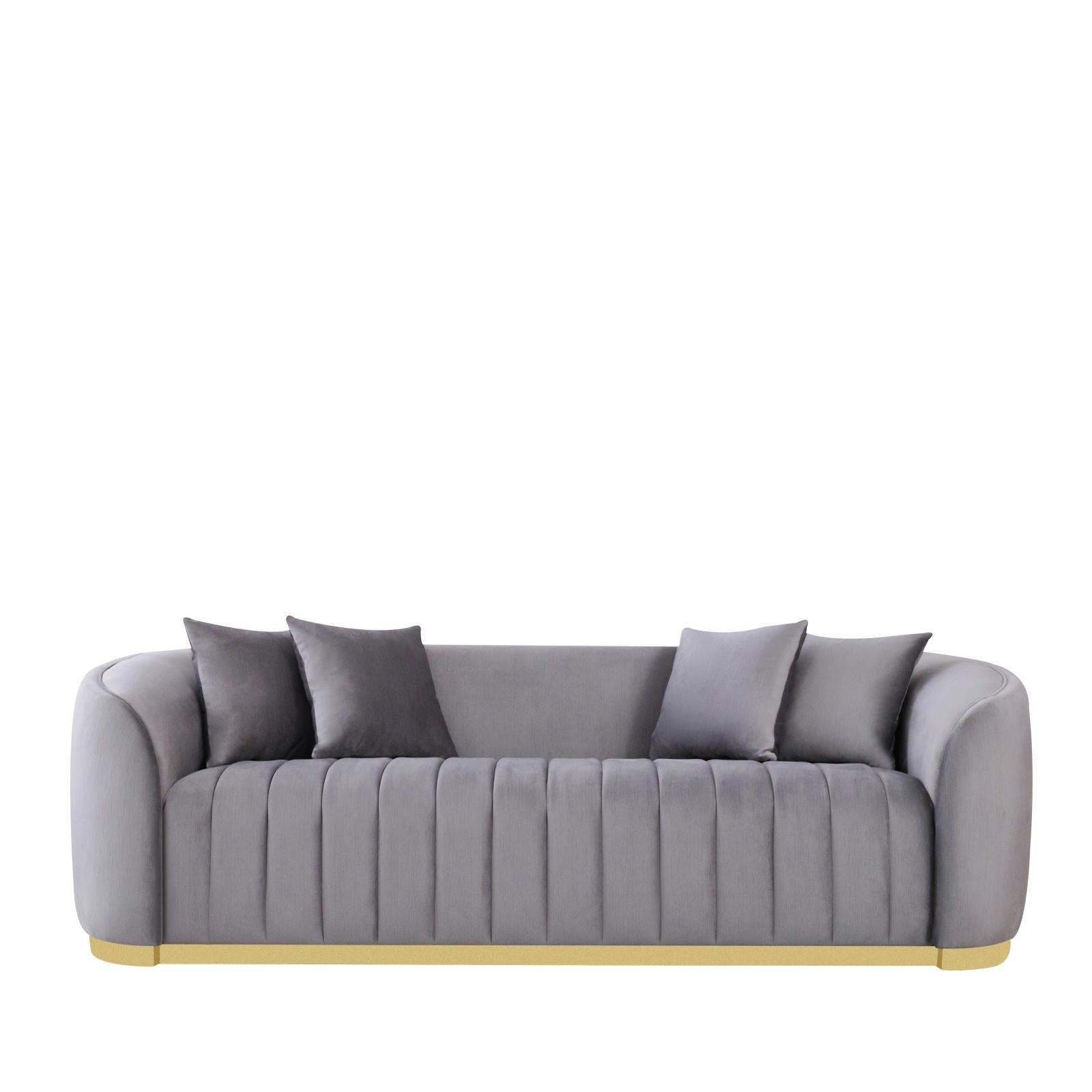 mauro gray sofa set