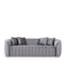 Mauro Polished Silver Sofa Set | Gray   My Store Sofa Sofa Set