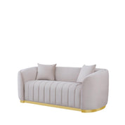 mauro taupe luxury 7 sofa set