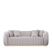 mauro taupe sofa set