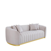 mauro taupe stylish 7 sofa set