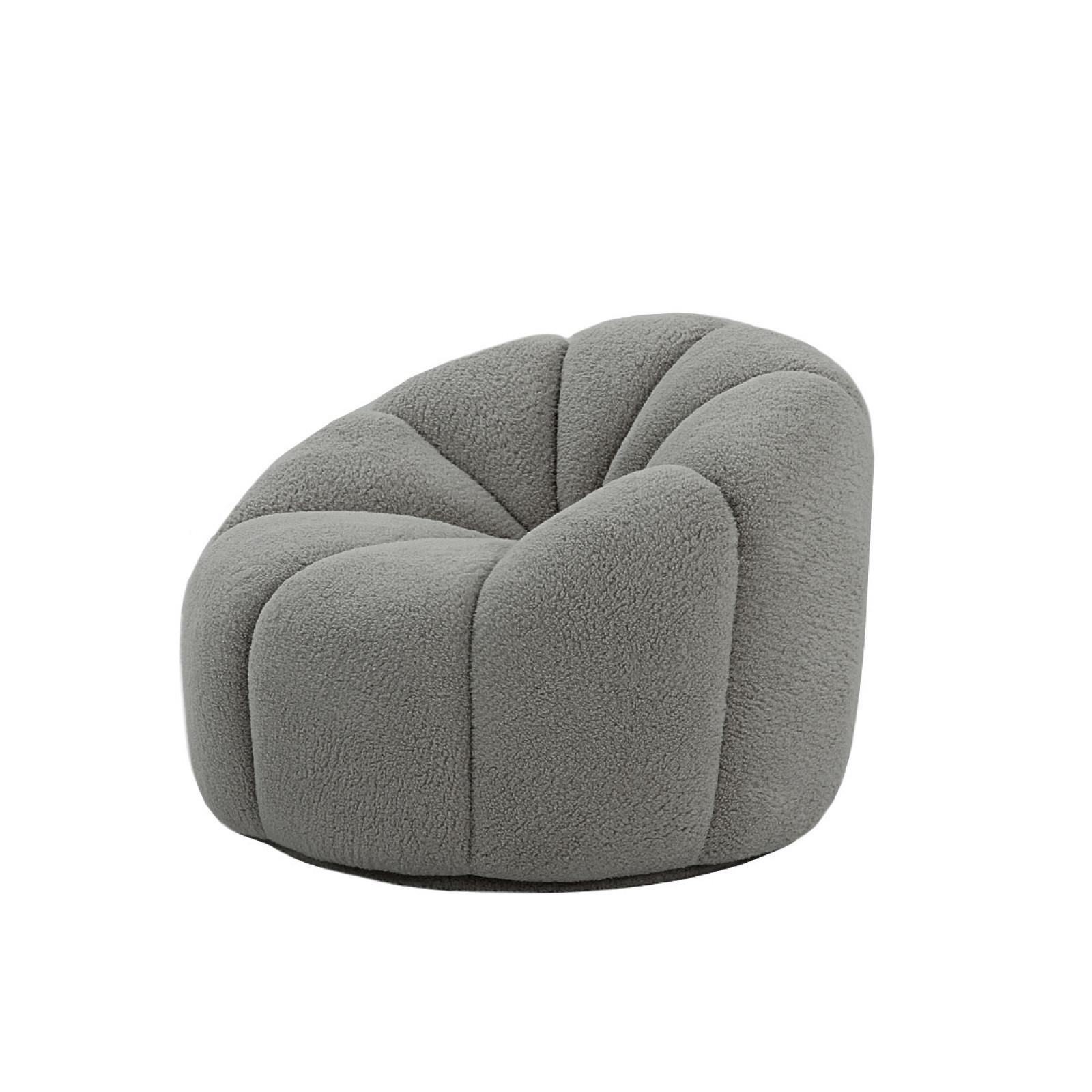 Maxi Swivel Gray Accent Chair