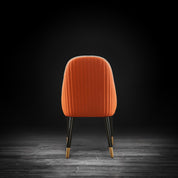 messina chg beige orange modern 2 dining chair