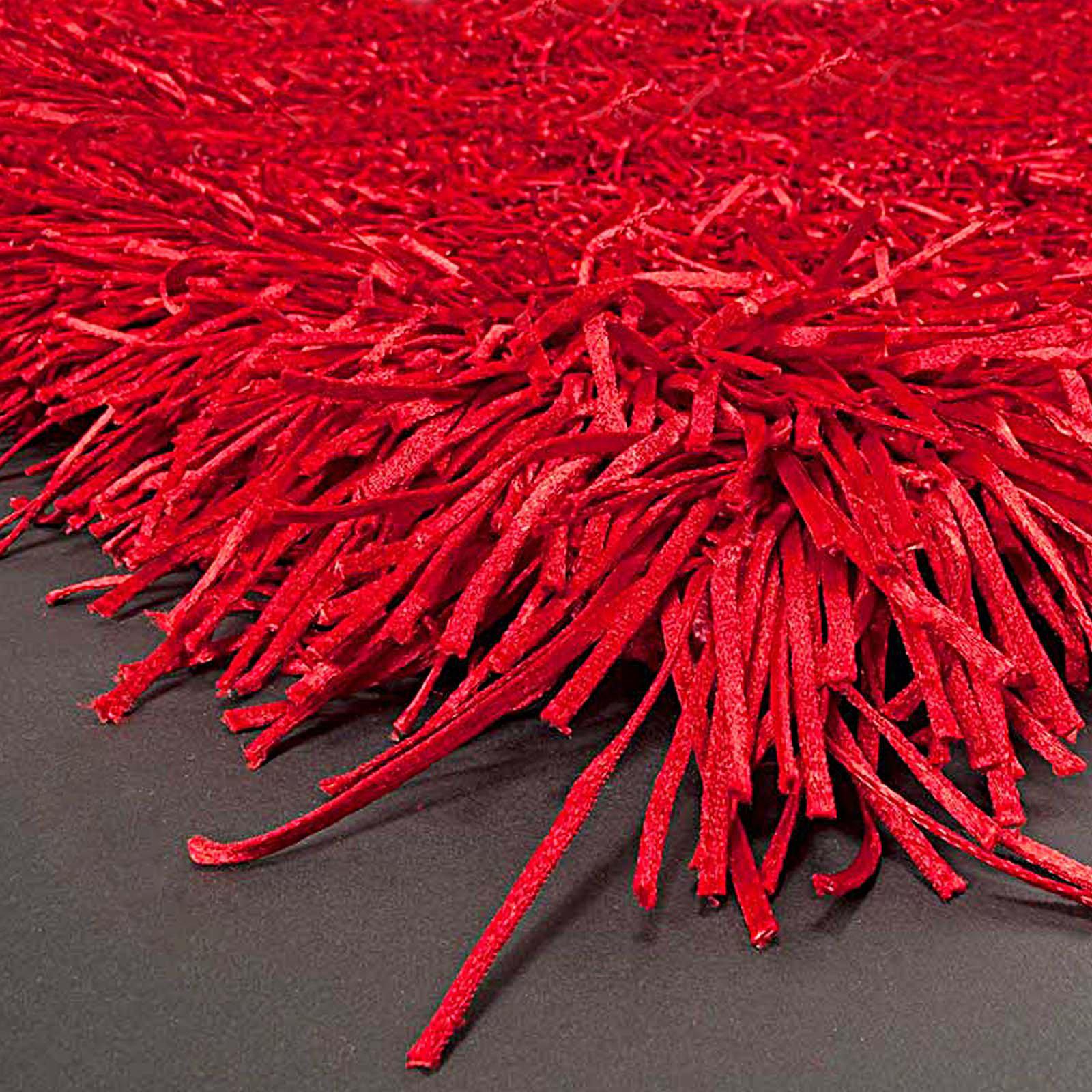 milan red modern rug