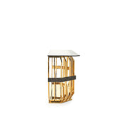 milano gold glass allamoda 7 console table