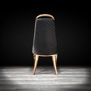 milano rg black luxury dining chair