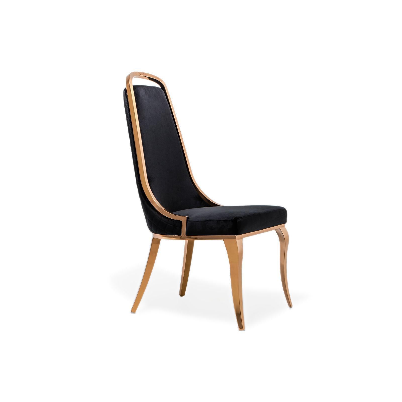 milano rg black modern 7 dining chair