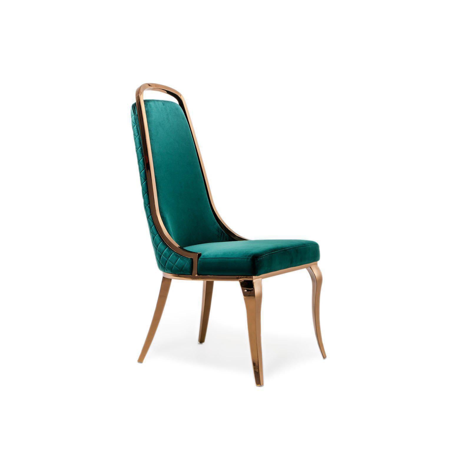 milano rg green modern 7 dining chair