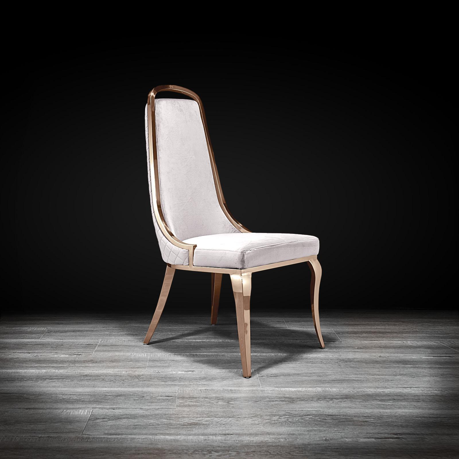 milano rgss beige stylish dining chair