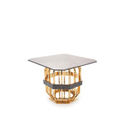 milano square gold glass allamoda 7 end table