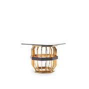 milano square gold glass stylish 7 end table