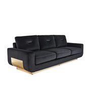 milano tgss black stylish 7 sofa set