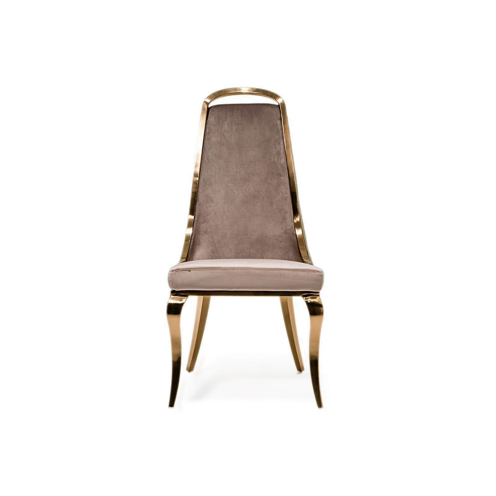 Modena Titanium Gold Dining Chair