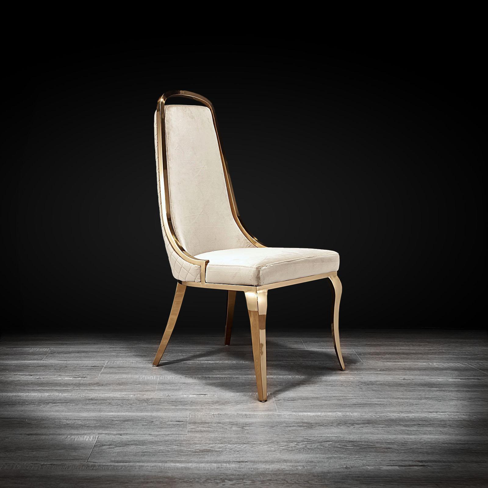 milano tgss taupe stylish dining chair