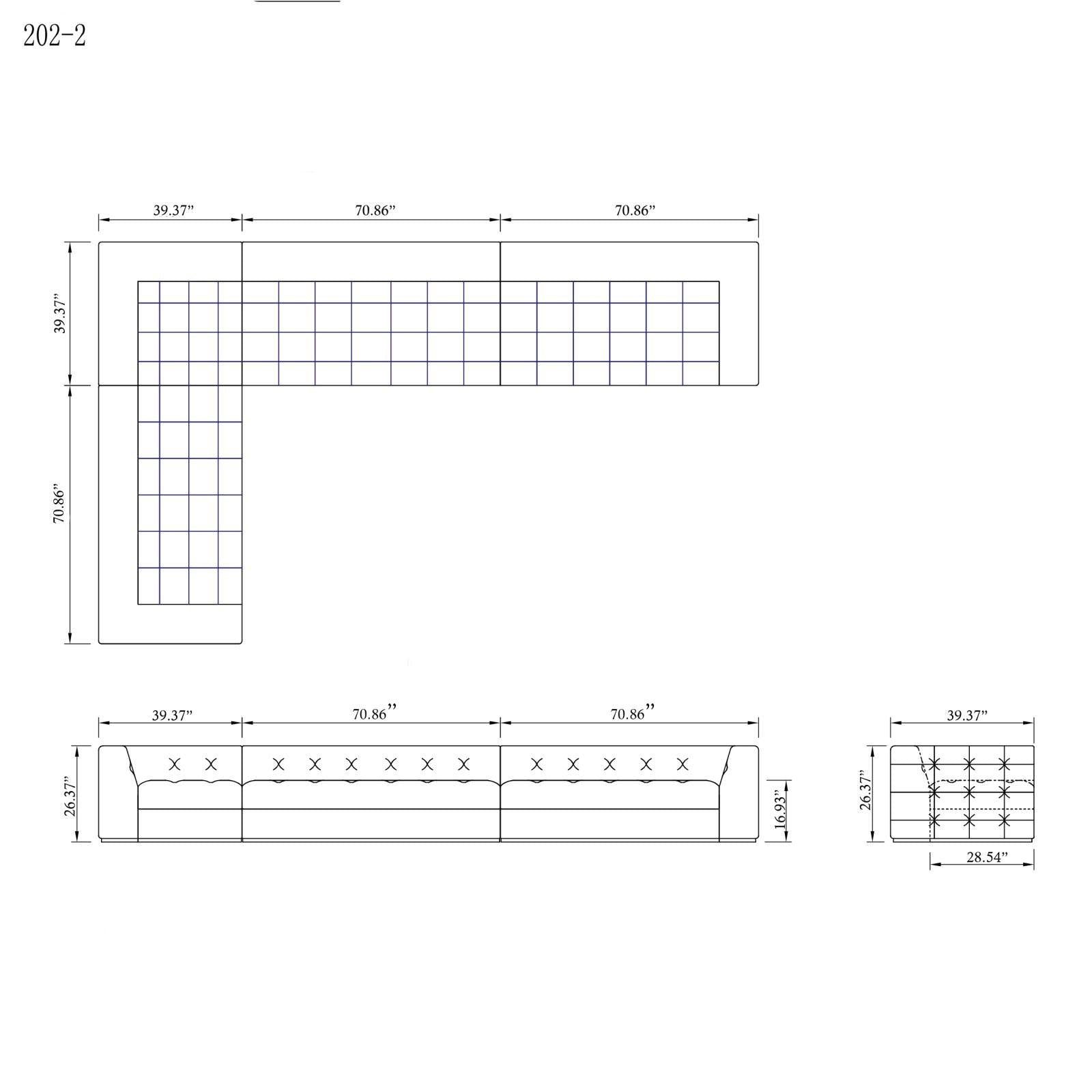 mino camel ax16 sectional