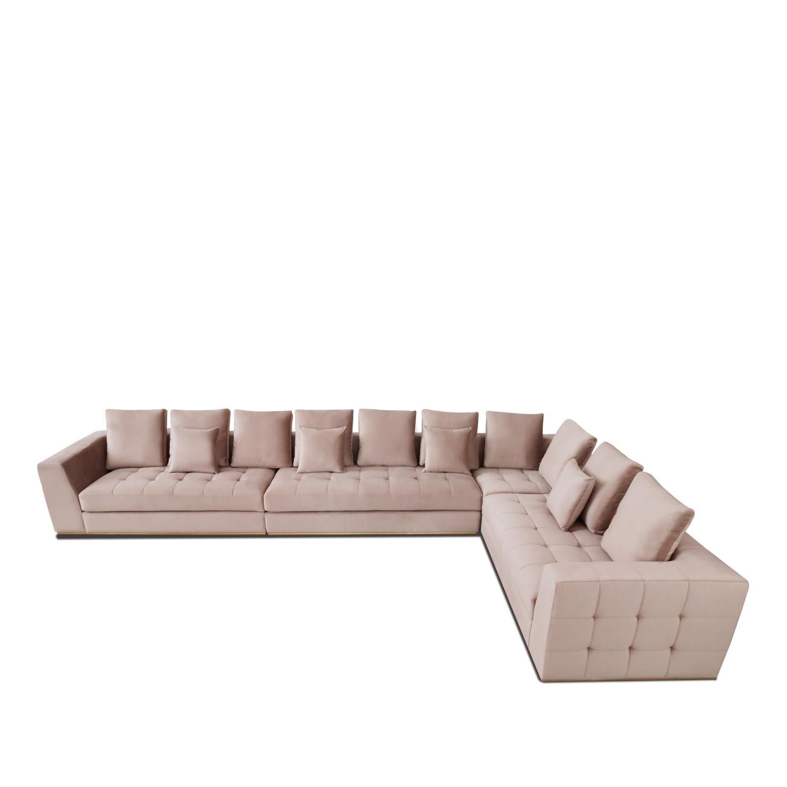 mino camel stylish 7 sectional