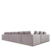 mino gray stylish 8 sectional