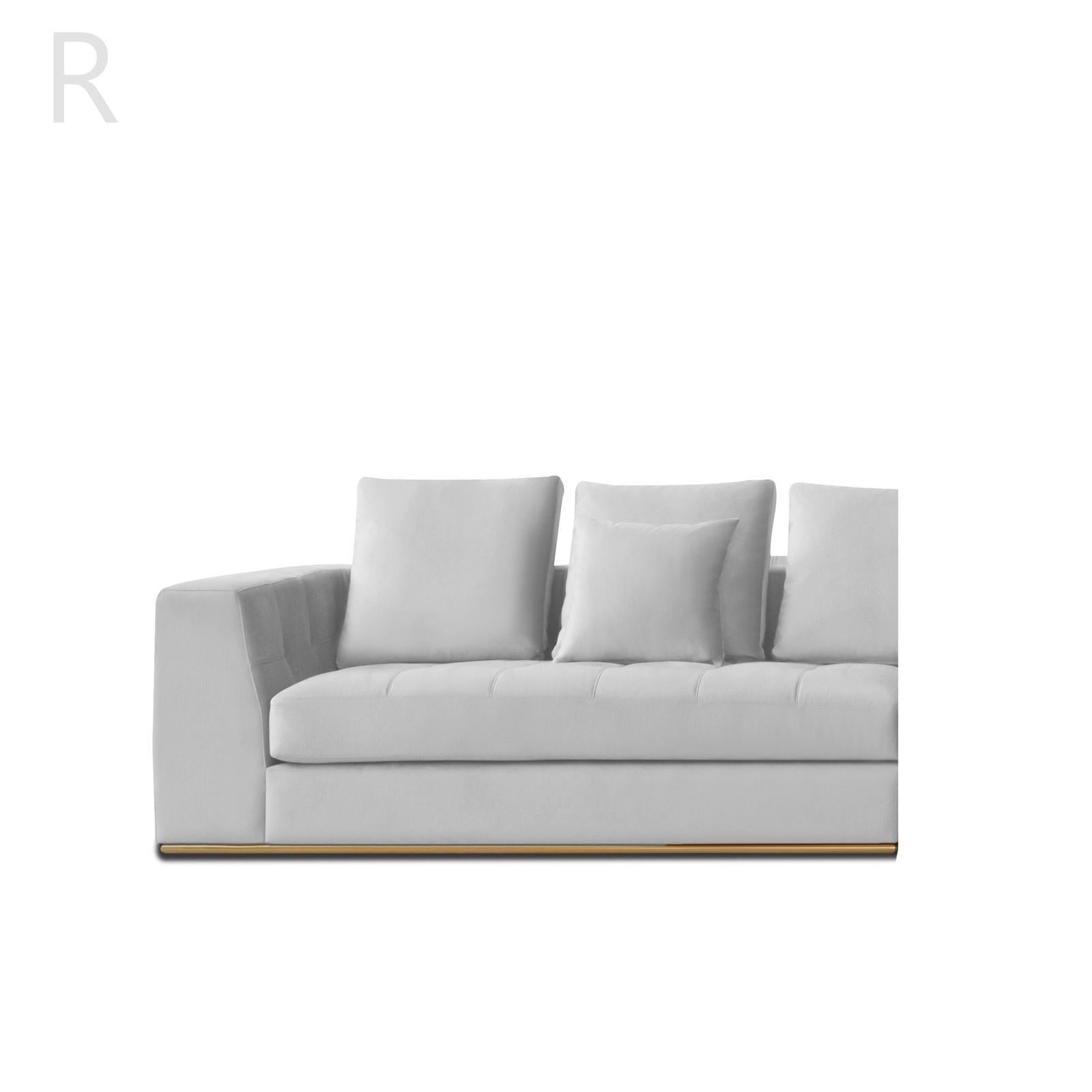 mino ivory stylish 7 sectional