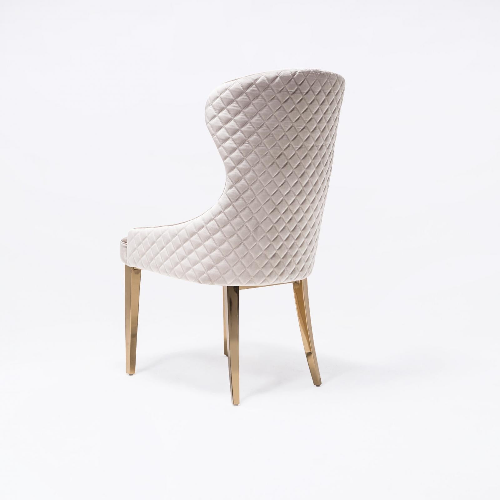 modena tgss beige luxury 7 dining chair