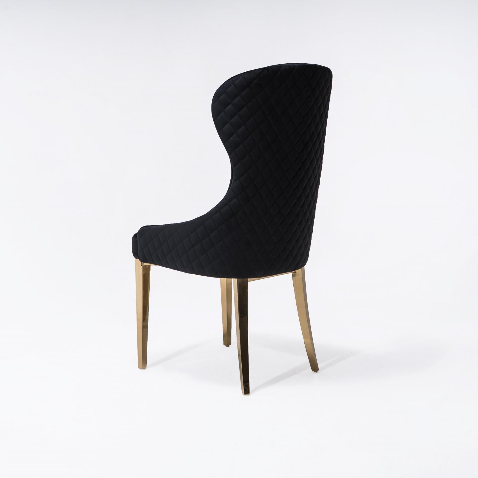 modena tgss black luxury 7 dining chair