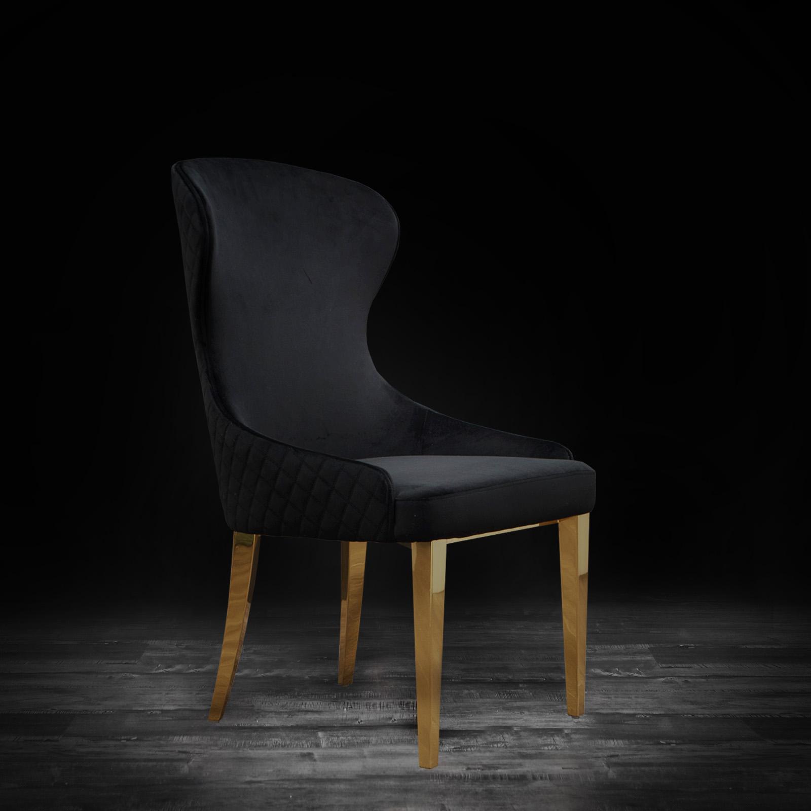 modena tgss black modern dining chair