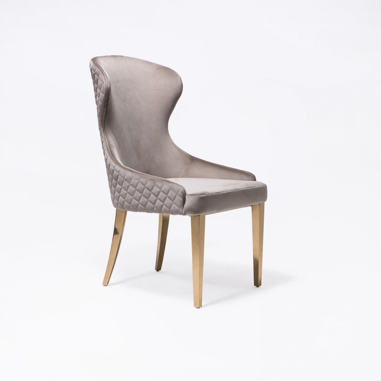 modena tgss taupe stylish 7 dining chair