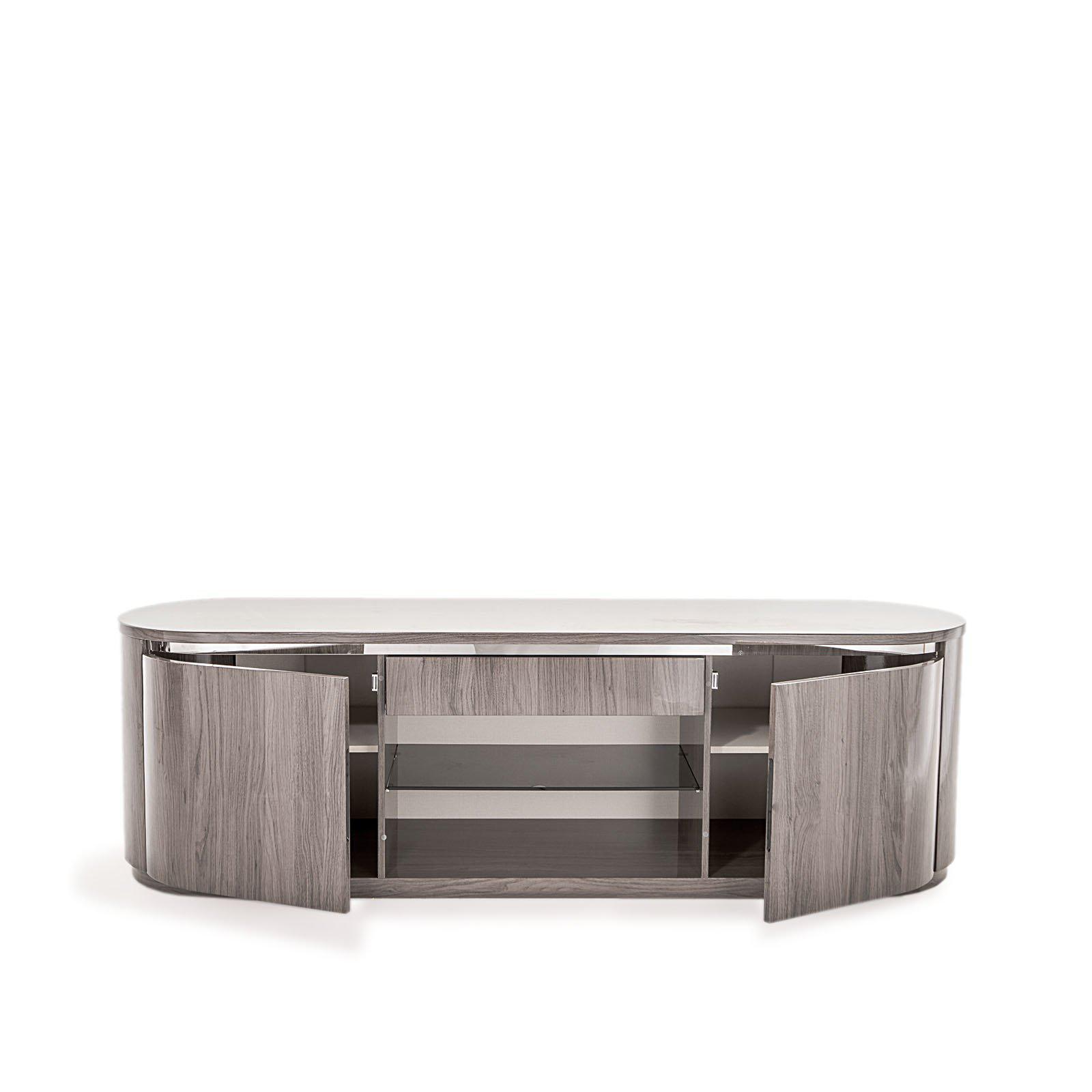 monaco taupe modern 7 tv stand