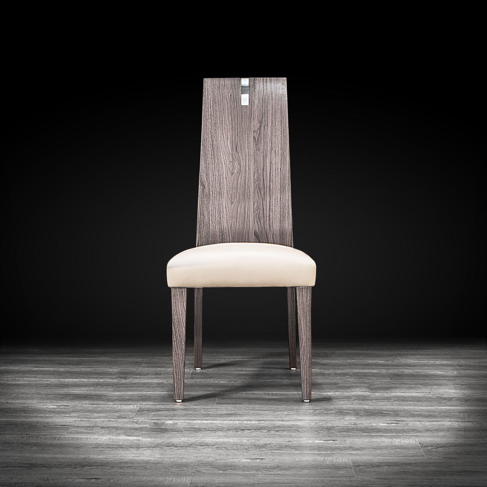 monaco taupe modern dining chair