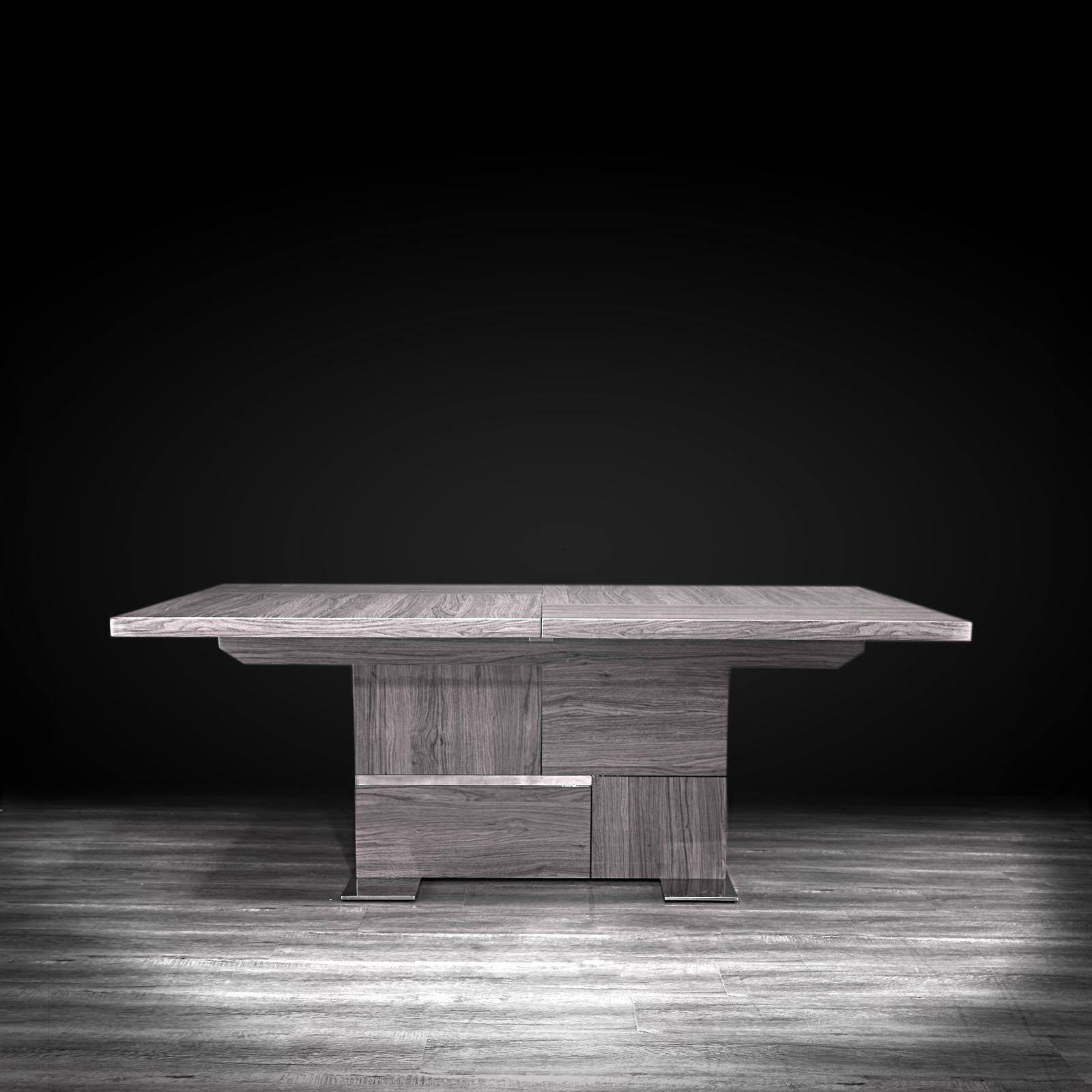 monaco taupe modern dining table