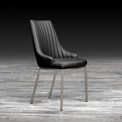 monroe black stylish dining chair