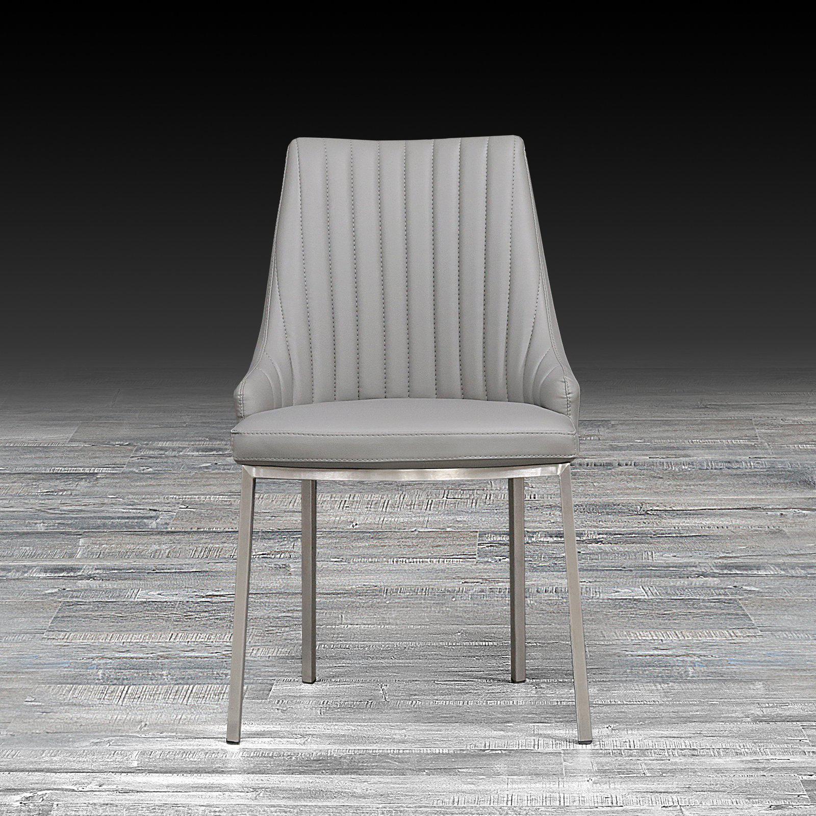 monroe gray modern dining chair