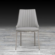 monroe gray modern dining chair