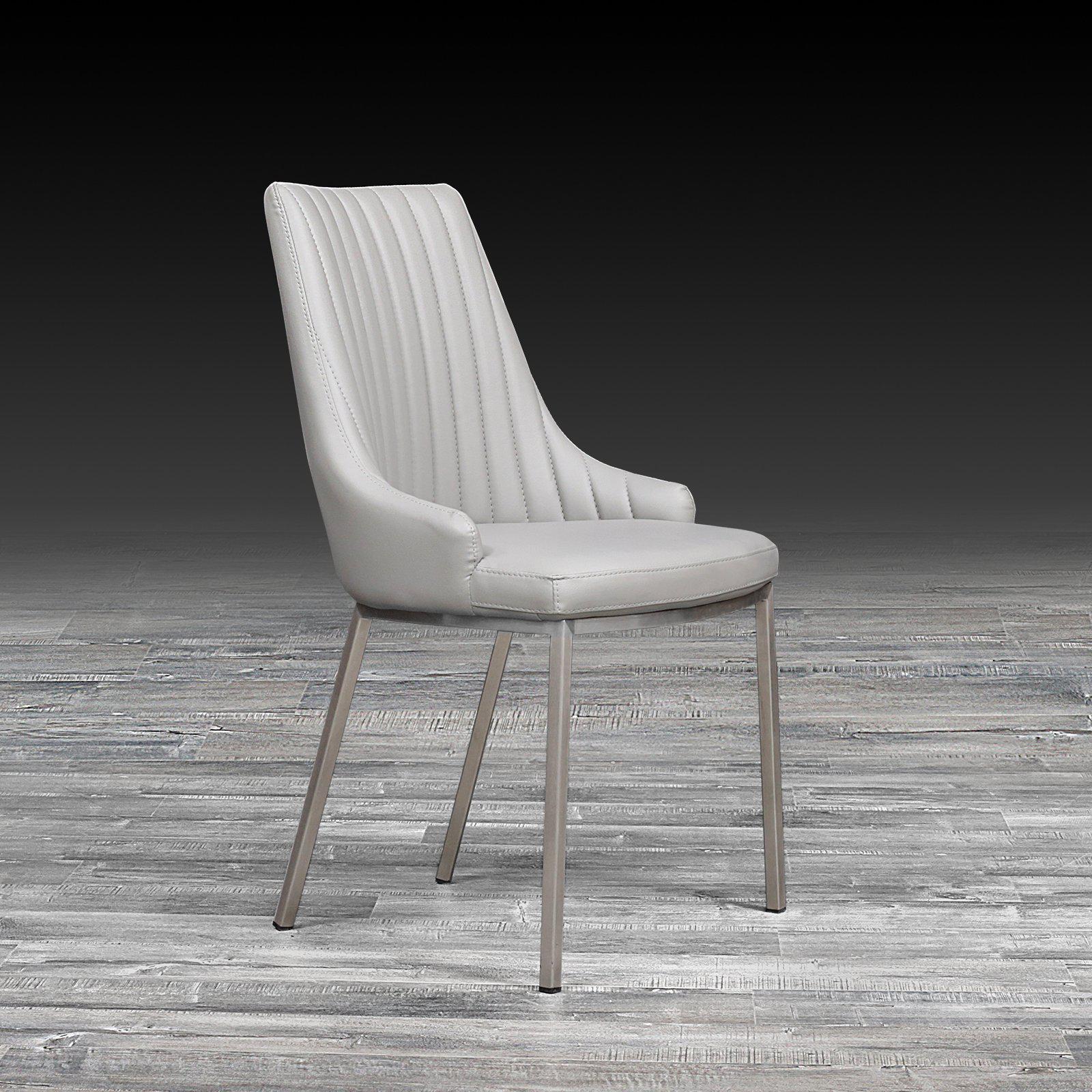 monroe gray stylish dining chair