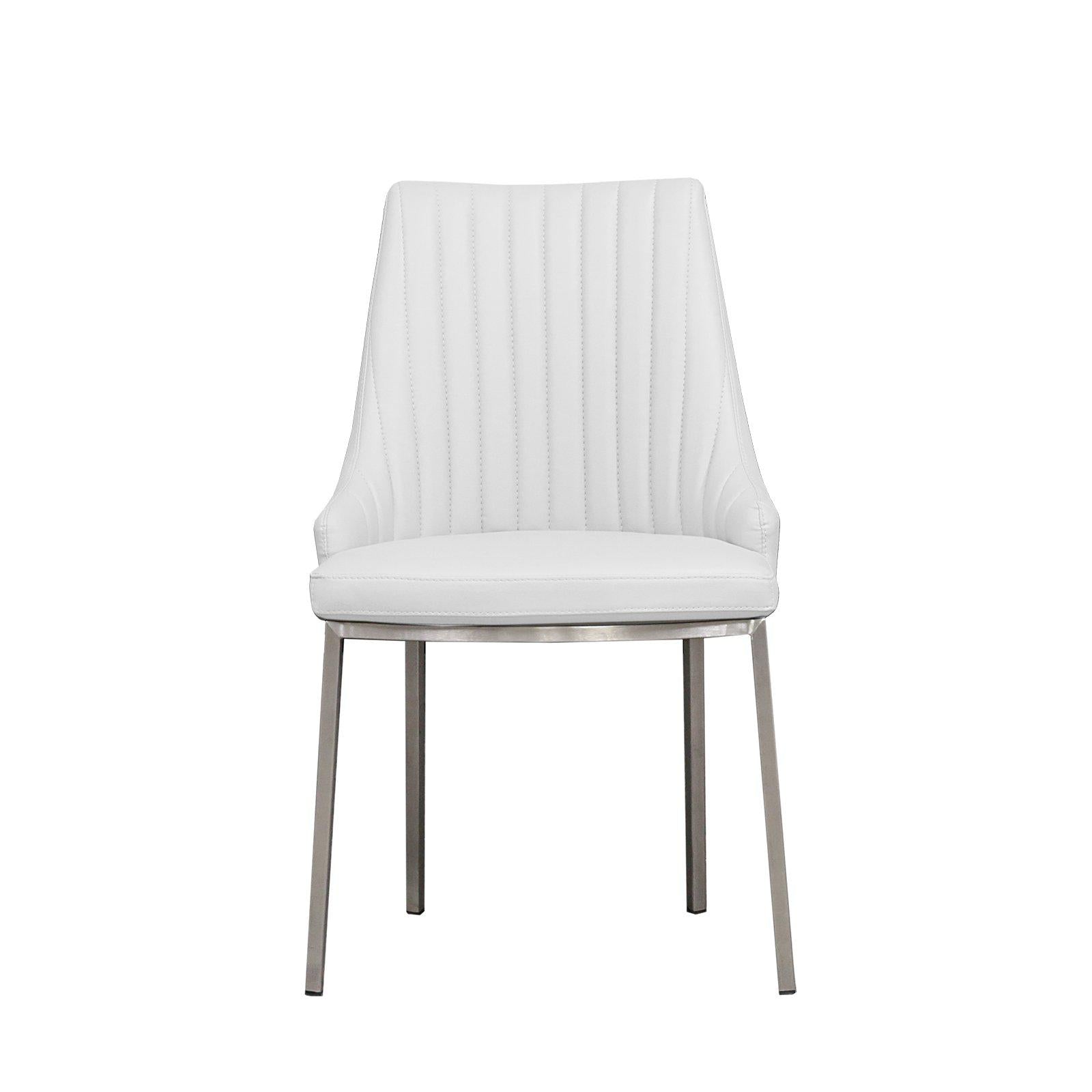 monroe white dining chair