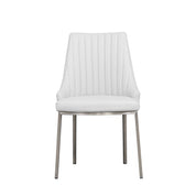 monroe white dining chair