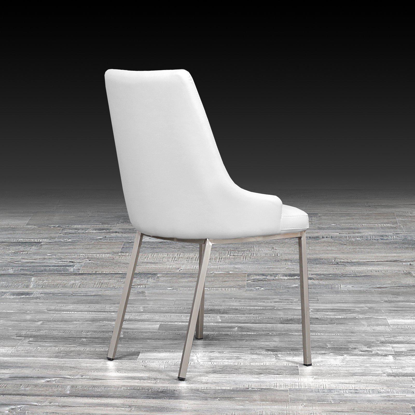 monroe white la dining chair