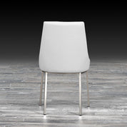 monroe white luxury dining chair