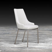 monroe white stylish dining chair