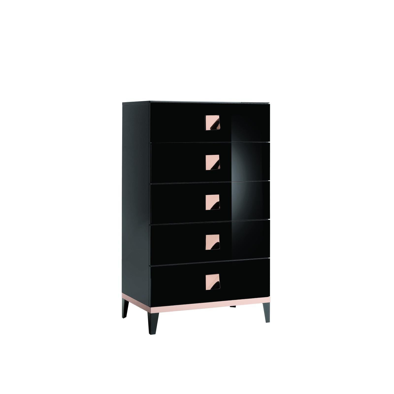 mont noir 5 drawer chest