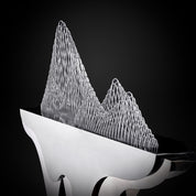 mountain voice silver 2 small roberto grassie sculpture