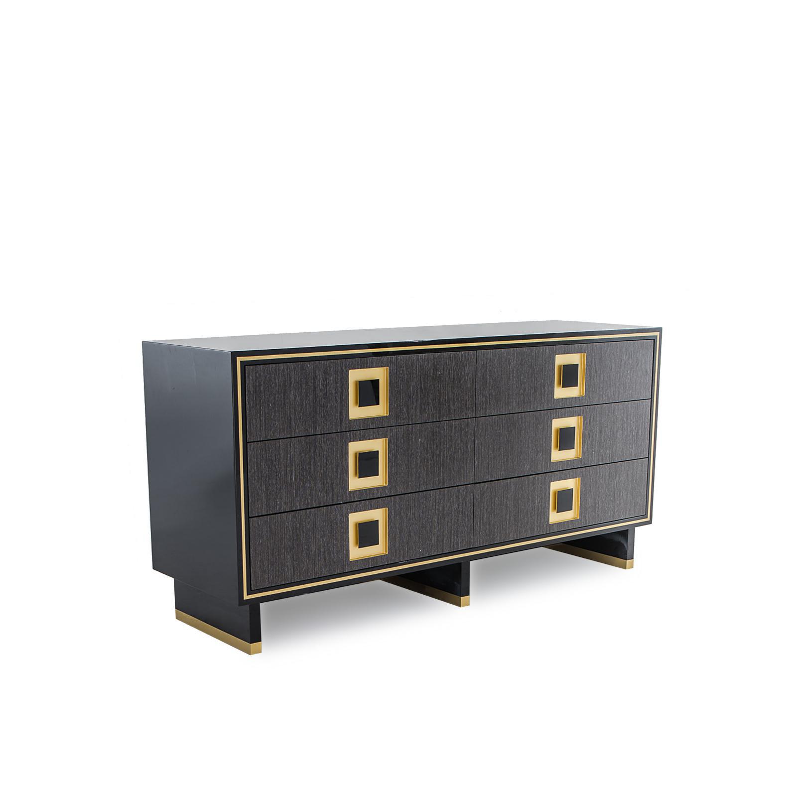 mozzafiato gray oak stylish 7 dresser